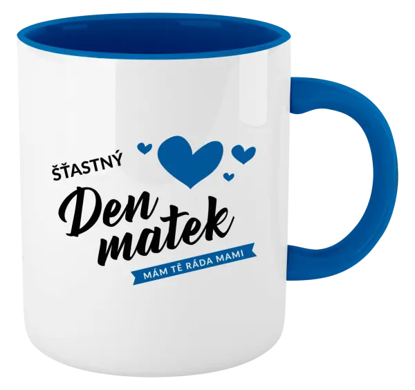 Hrnek Šťastný den matek - mám tě ráda mami