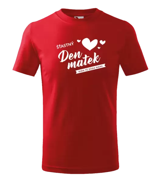 Dětské tričko Šťastný den matek - mám tě ráda mami