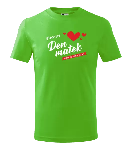 Dětské tričko Šťastný den matek - mám tě ráda mami