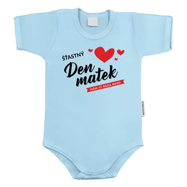 Dětské body Šťastný den matek - mám tě ráda mami