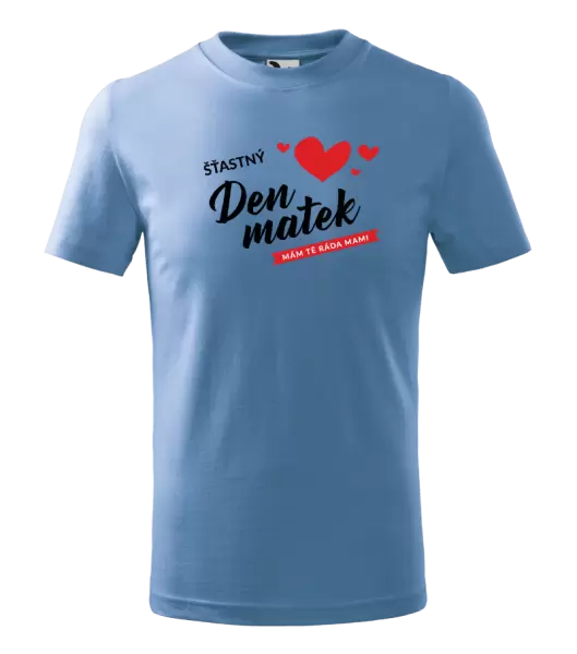 Dětské tričko Šťastný den matek - mám tě ráda mami