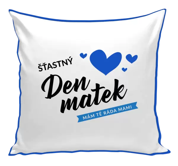 Polštář Šťastný den matek - mám tě ráda mami