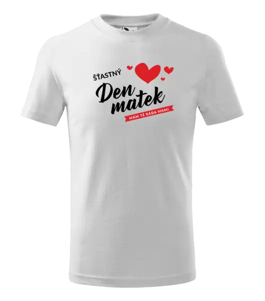 Dětské tričko Šťastný den matek - mám tě ráda mami