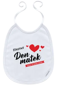 Dětský bryndák Šťastný den matek - mám tě ráda mami