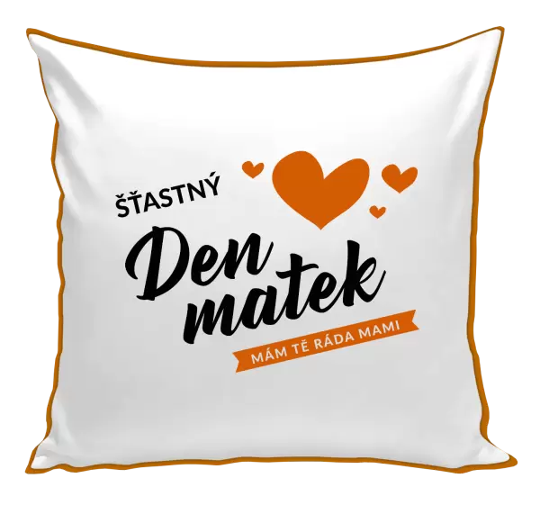 Polštář Šťastný den matek - mám tě ráda mami