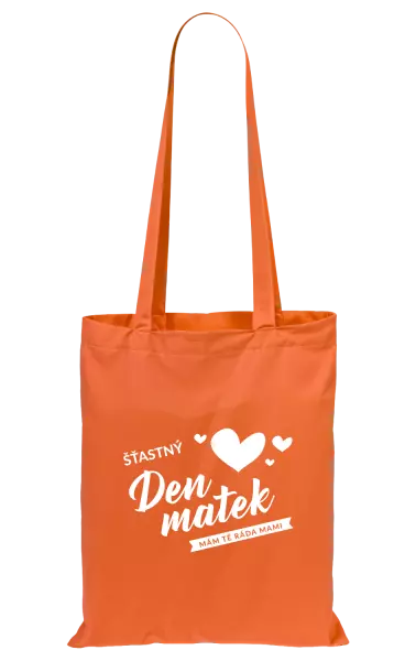 Látková taška Šťastný den matek - mám tě ráda mami