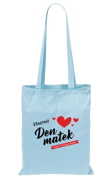 Látková taška Šťastný den matek - mám tě ráda mami