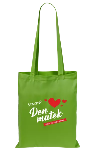 Látková taška Šťastný den matek - mám tě ráda mami