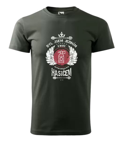 Pánské tričko Byl jsem jedním z davu, ale pak jsem se stal hasičem