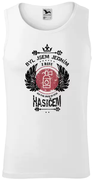 Pánské tílko Byl jsem jedním z davu, ale pak jsem se stal hasičem