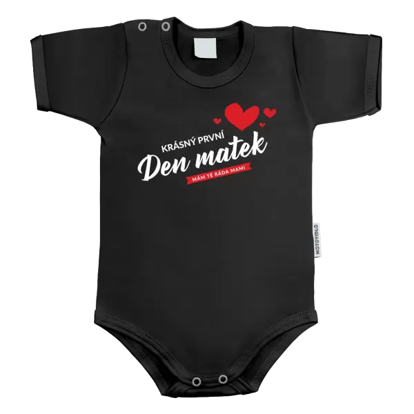 Dětské body Krásný první den matek - mám tě ráda mami