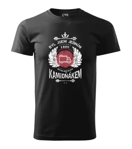 Pánské tričko Byl jsem jedním z davu, ale pak jsem se stal kamioňákem