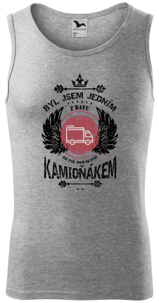 Pánské tílko Byl jsem jedním z davu, ale pak jsem se stal kamioňákem