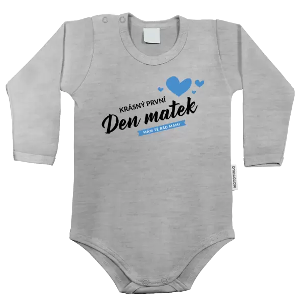 Dětské body Krásný první den matek - mám tě rád mami