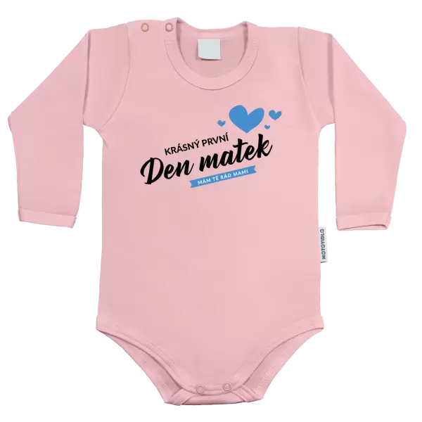 Dětské body Krásný první den matek - mám tě rád mami