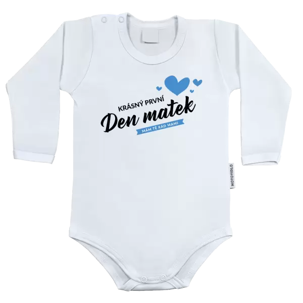 Dětské body Krásný první den matek - mám tě rád mami