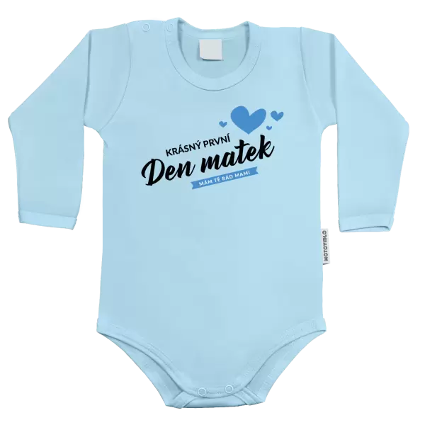 Dětské body Krásný první den matek - mám tě rád mami