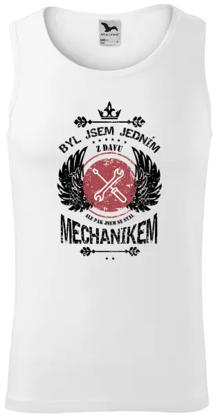 Pánské tílko Byl jsem jedním z davu, ale pak jsem se stal mechanikem