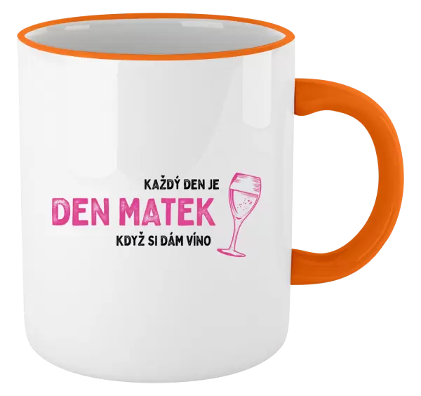 Hrnek Každý den je den matek, když si dám víno