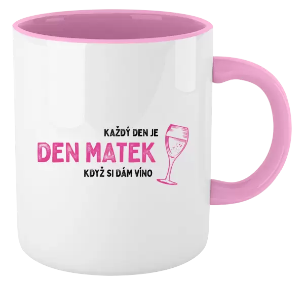 Hrnek Každý den je den matek, když si dám víno