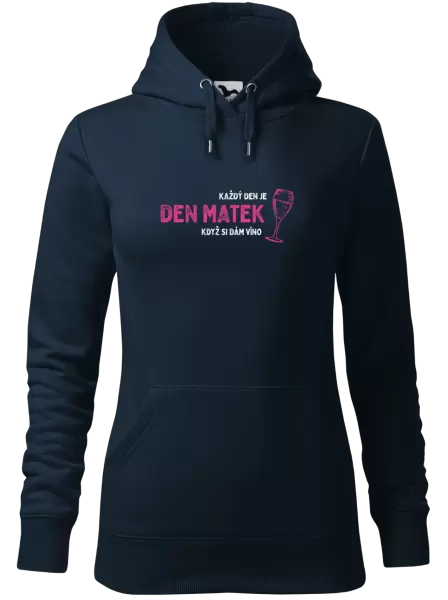 Dámská mikina Každý den je den matek, když si dám víno