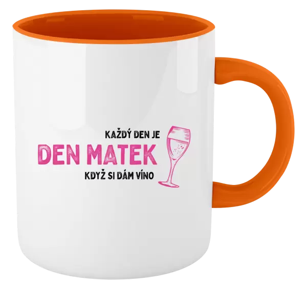 Hrnek Každý den je den matek, když si dám víno