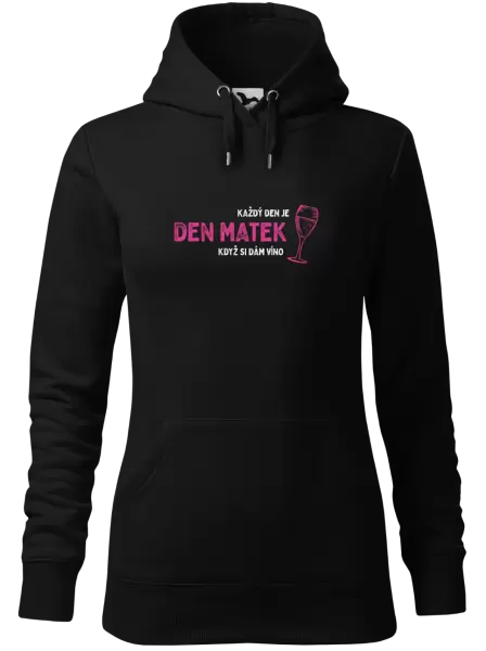 Dámská mikina Každý den je den matek, když si dám víno