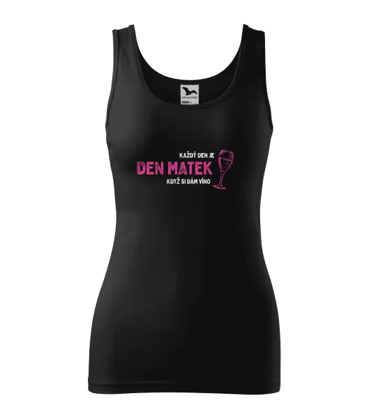 Dámské tílko Každý den je den matek, když si dám víno