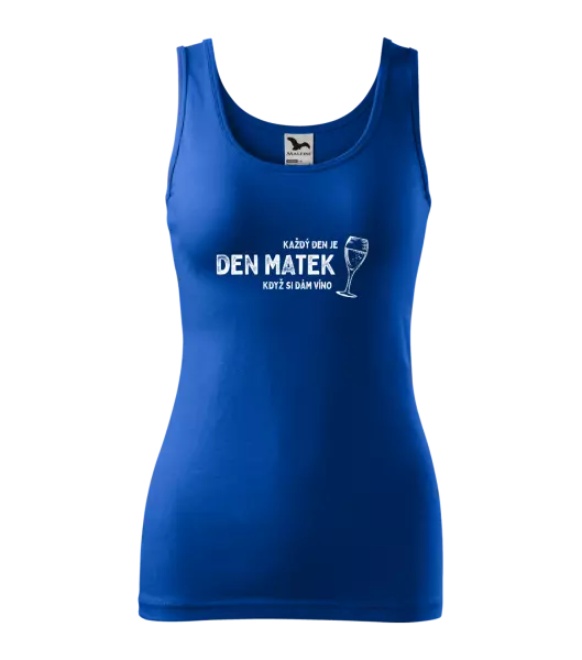 Dámské tílko Každý den je den matek, když si dám víno