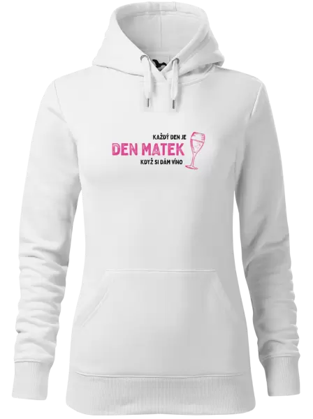 Dámská mikina Každý den je den matek, když si dám víno