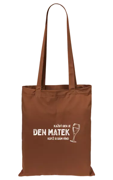 Látková taška Každý den je den matek, když si dám víno
