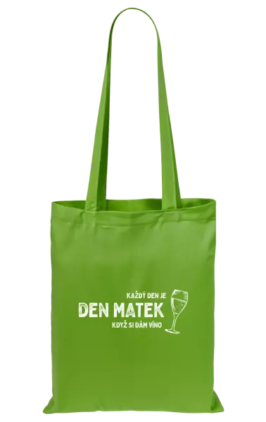 Látková taška Každý den je den matek, když si dám víno