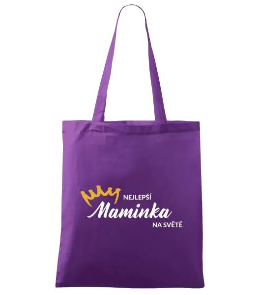 Látková taška Nejlepší maminka na světě - korunka