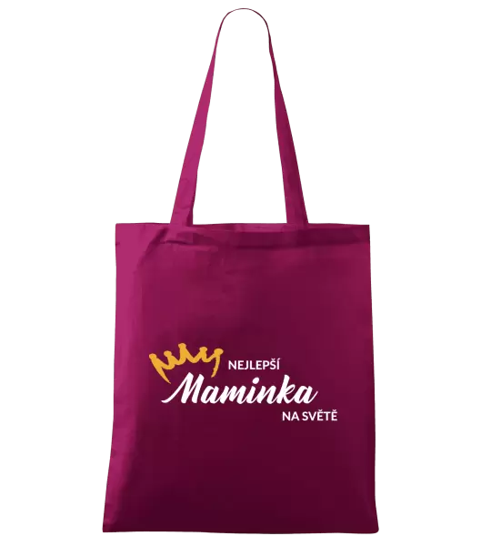 Látková taška Nejlepší maminka na světě - korunka