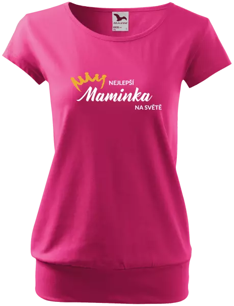 Dámské tričko Nejlepší maminka na světě - korunka