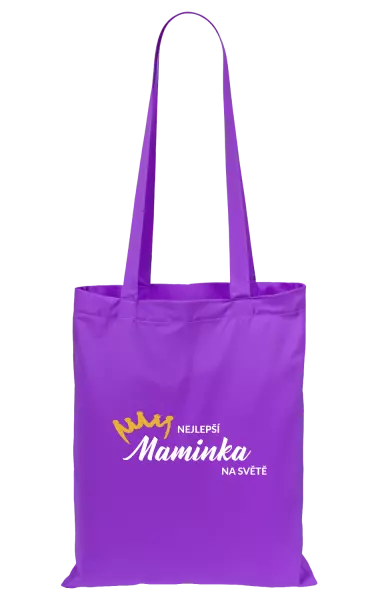 Látková taška Nejlepší maminka na světě - korunka