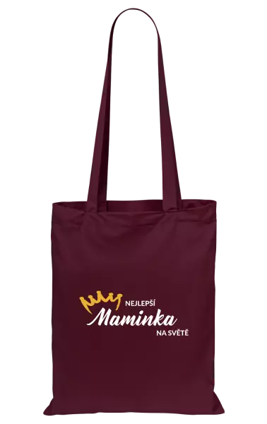Látková taška Nejlepší maminka na světě - korunka