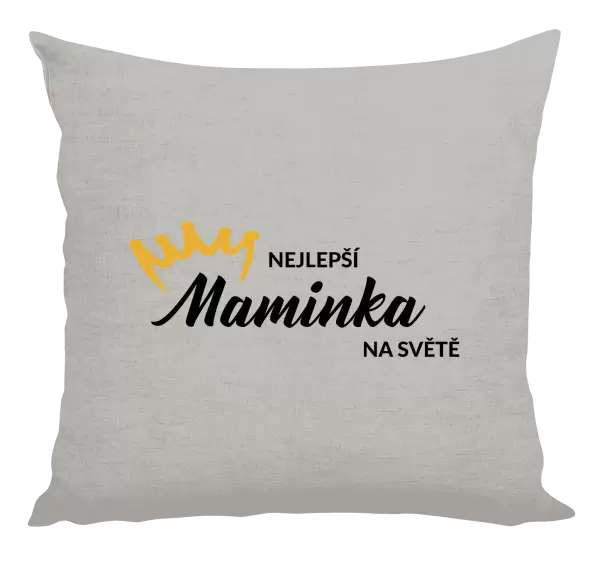 Polštář Nejlepší maminka na světě - korunka
