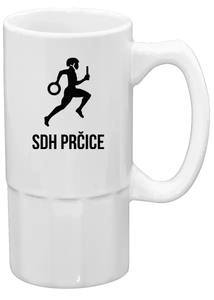 Půllitr SDH s vlastním názvem sboru