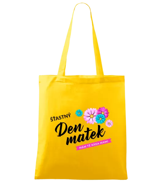 Látková taška Šťastný den matek - květiny