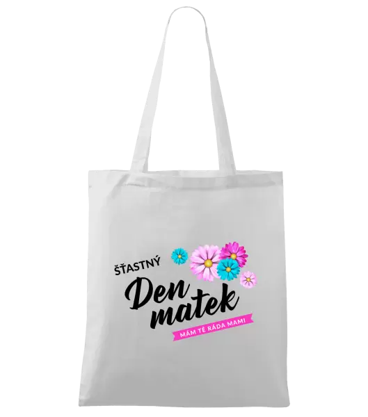 Látková taška Šťastný den matek - květiny