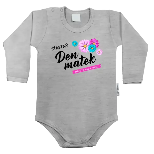 Dětské body Šťastný den matek - květiny