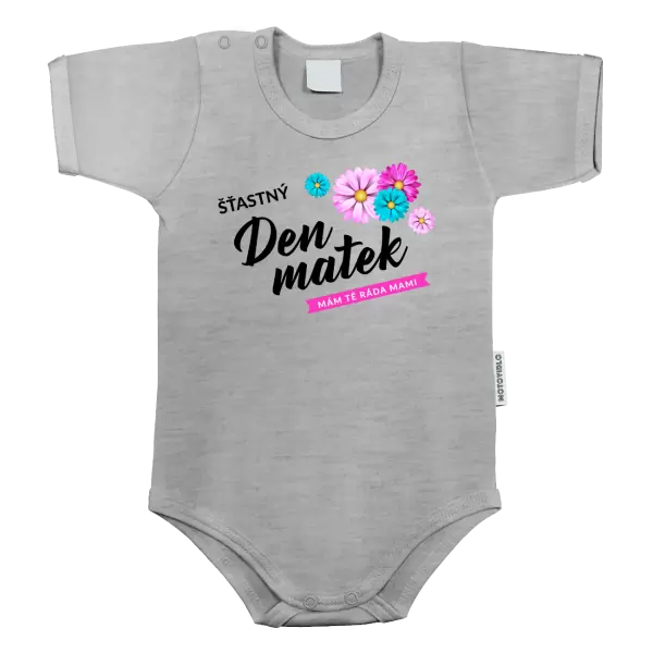 Dětské body Šťastný den matek - květiny