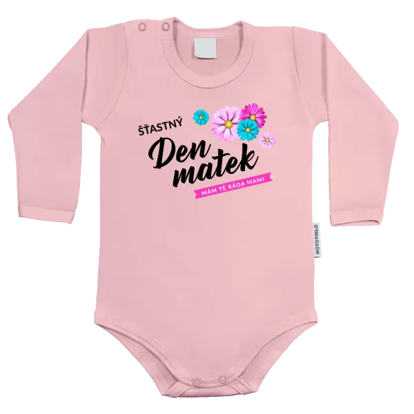 Dětské body Šťastný den matek - květiny