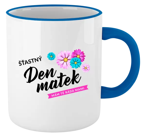 Hrnek Šťastný den matek - květiny