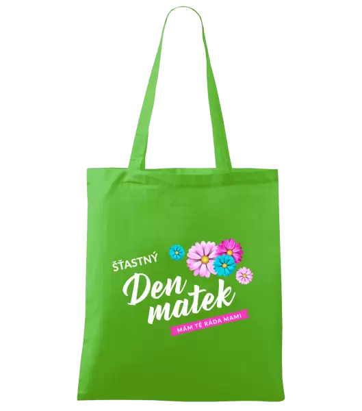 Látková taška Šťastný den matek - květiny