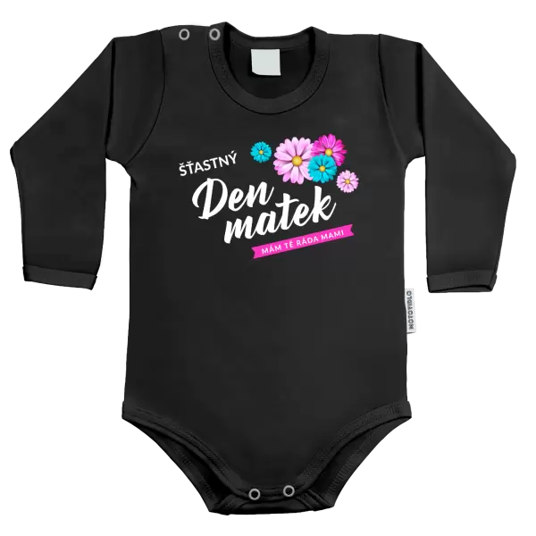 Dětské body Šťastný den matek - květiny