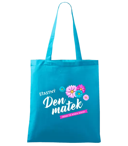 Látková taška Šťastný den matek - květiny