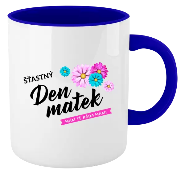 Hrnek Šťastný den matek - květiny