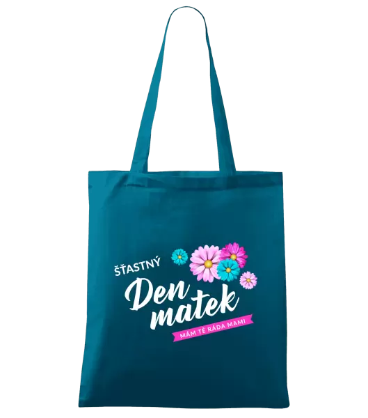Látková taška Šťastný den matek - květiny
